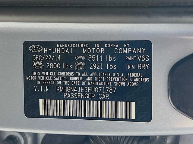 2015 Hyundai Genesis 3.8