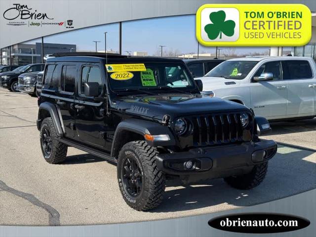 2022 Jeep Wrangler Unlimited Willys 4x4 2022 Jeep Wrangler Unlimited Willys 4x4