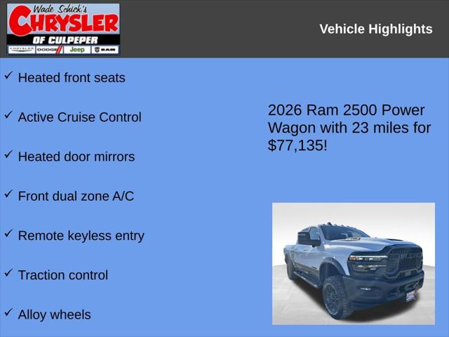 2026 Ram 2500 Power Wagon Crew Cab 4x4 6'4" Box