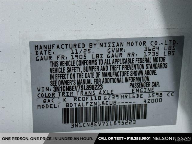 2025 Nissan Versa 1.6 SV