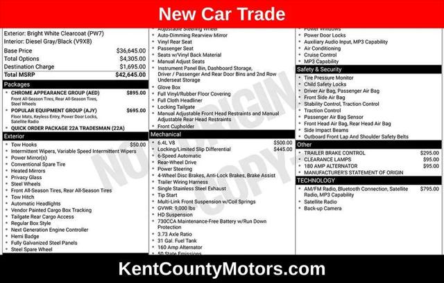 2018 Ram 2500 Tradesman Crew Cab 4x2 64 Box for sale in Dover, DE