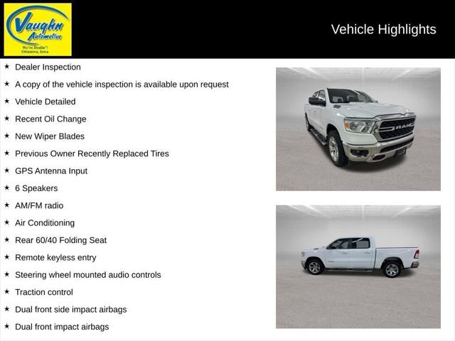 2022 RAM 1500 Big Horn Crew Cab 4x4 57 Box 2022 RAM 1500 Big Horn Crew Cab 4x4 57 Box