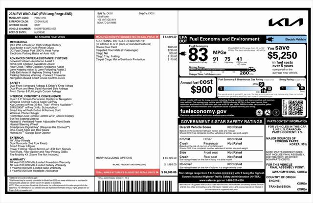 2024 Kia EV9 Wind 2024 Kia EV9 Wind