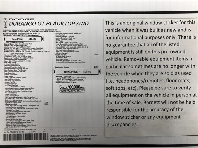 2024 Dodge Durango GT Plus AWD