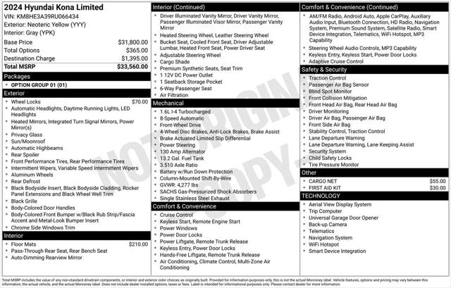 2024 Hyundai Kona Limited 2024 Hyundai Kona Limited