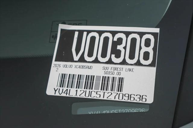 2026 Volvo XC40 Plus, B5 AWD Gas (mild hybrid), Dark