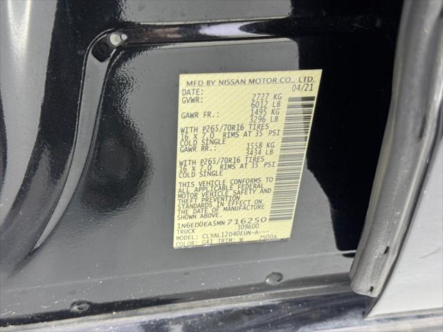 2021 Nissan Frontier Crew Cab S 4x2