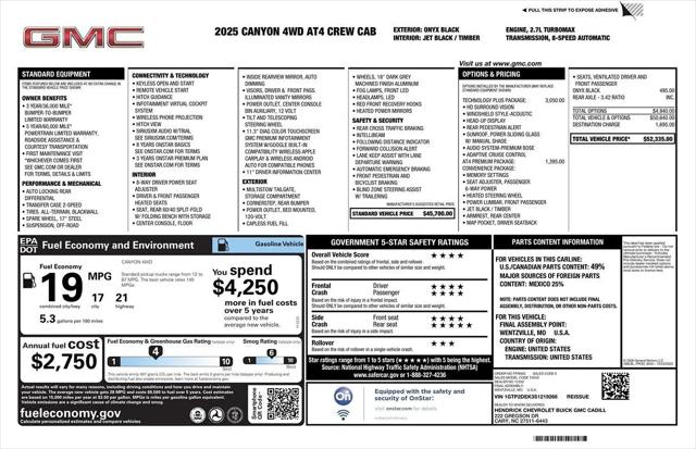 2025 GMC Canyon 4WD AT4 for sale in Detroit, MI