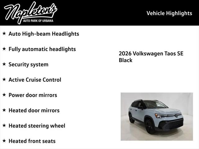 2026 Volkswagen Taos SE Black