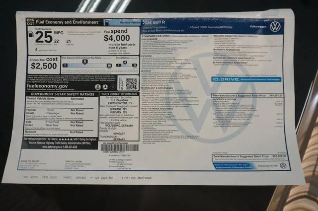 2026 Volkswagen Golf R Base