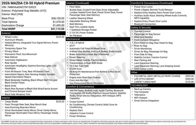 2026 Mazda CX-50 Hybrid Premium