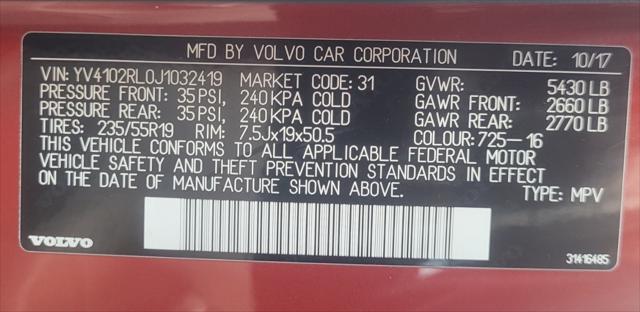 2018 Volvo XC60 T5 Inscription