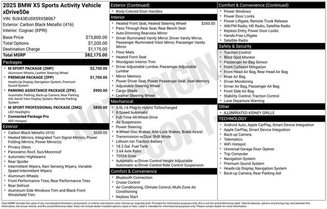 2025 BMW X5 PHEV xDrive50e 2025 BMW X5 PHEV xDrive50e