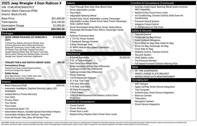 2025 Jeep Wrangler 4-Door Recon 4x4