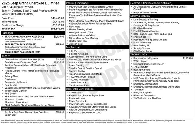 2025 Jeep Grand Cherokee L Limited 4x4