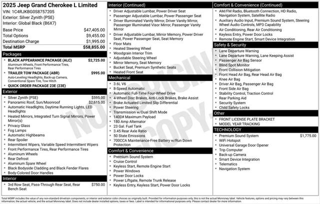 2025 Jeep Grand Cherokee L Limited 4x4