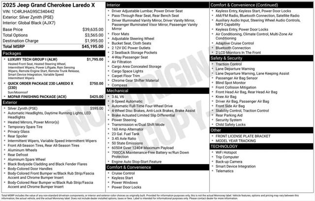 2025 Jeep Grand Cherokee Laredo X 4x4