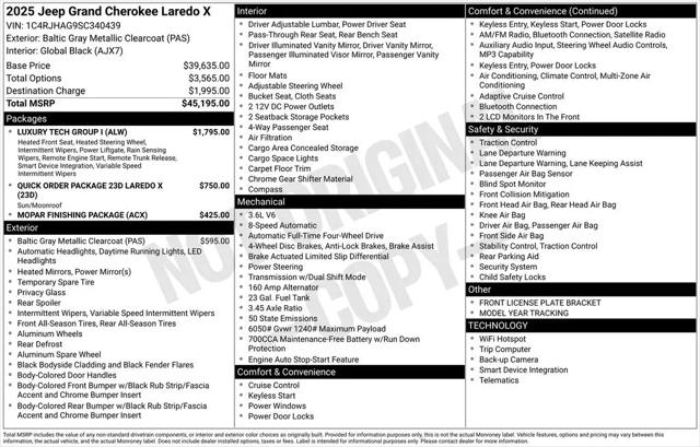 2025 Jeep Grand Cherokee Laredo X 4x4