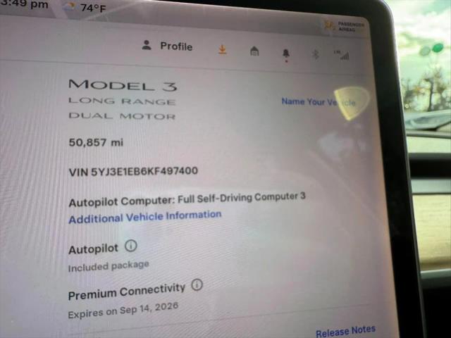 2019 Tesla Model 3 Long Range