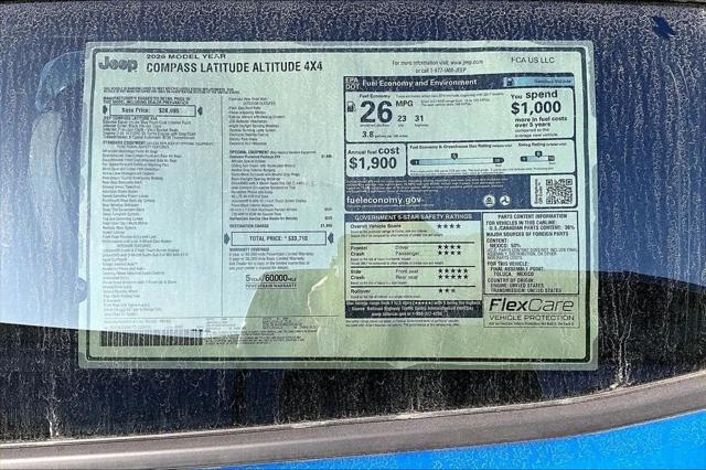 2026 Jeep Compass Latitude Altitude