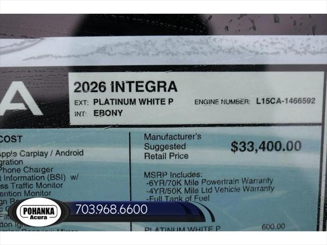 2026 Acura Integra FWD