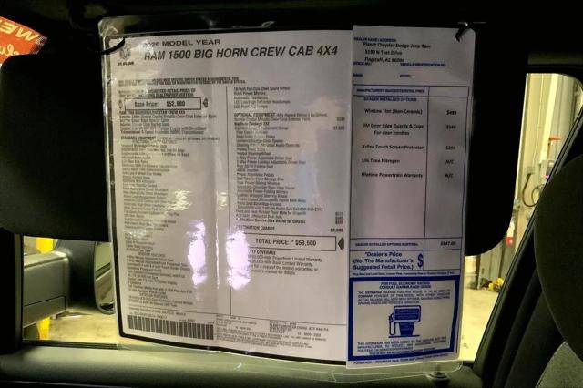 2026 Ram 1500 Big Horn Crew Cab 4x4 5'7" Box