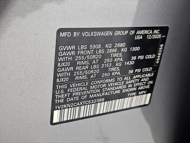 2026 Volkswagen Atlas SE with Technology