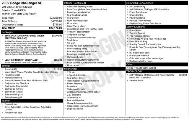 2009 Dodge Challenger SE