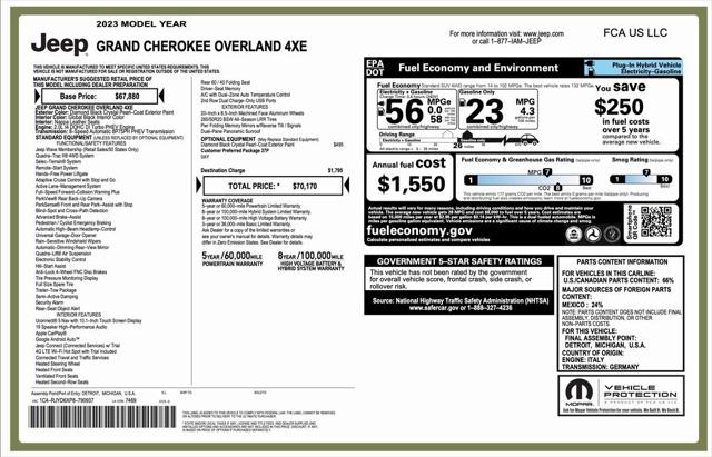 2023 Jeep Grand Cherokee 4xe Overland