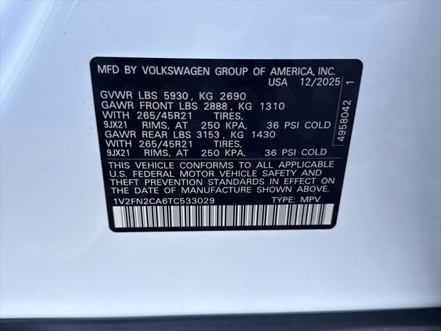 2026 Volkswagen Atlas SEL Premium R-Line