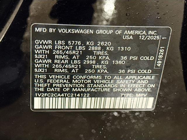 2026 Volkswagen Atlas Cross Sport SEL Premium R-Line