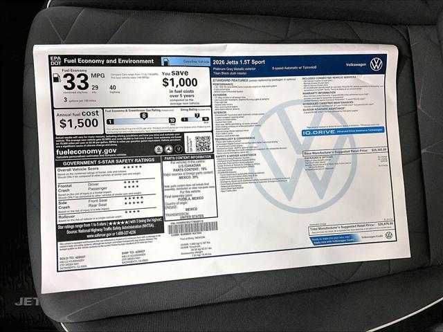 2026 Volkswagen Jetta Sport