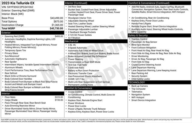 2023 Kia Telluride EX 2023 Kia Telluride EX