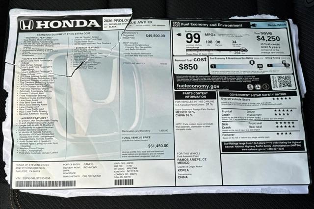 2026 Honda Prologue EX