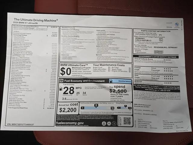 2026 BMW X1 xDrive28i