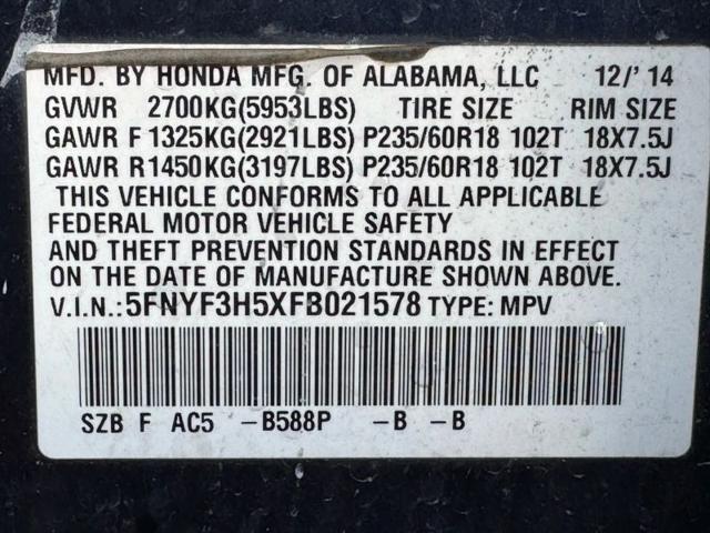 2015 Honda Pilot EX-L