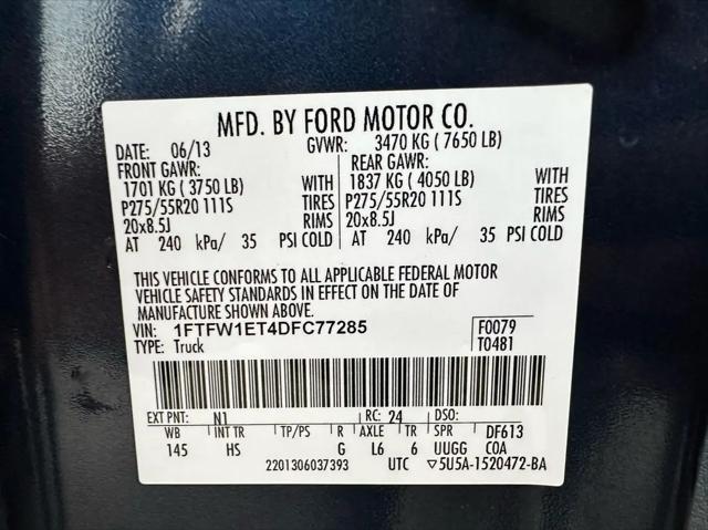 2013 Ford F-150 Lariat
