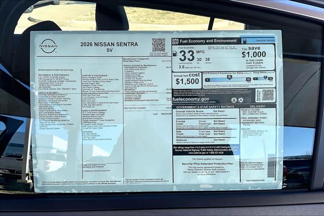 2026 Nissan Sentra SV