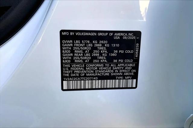 2026 Volkswagen Atlas Cross Sport SEL R-Line Black