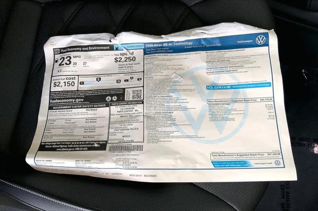 2026 Volkswagen Atlas SE with Technology