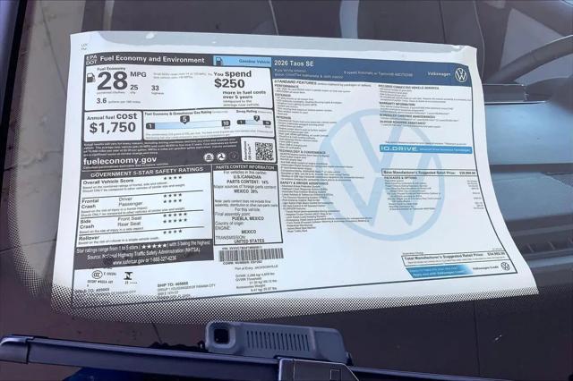 2026 Volkswagen Taos SE