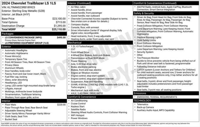 2024 Chevrolet TrailBlazer FWD LS