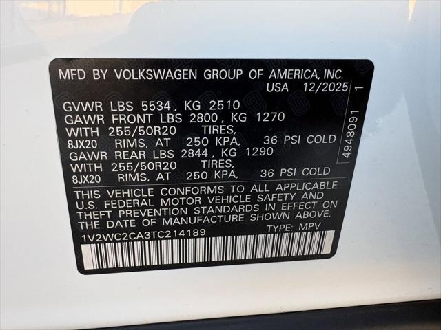 2026 Volkswagen Atlas Cross Sport SE with Technology