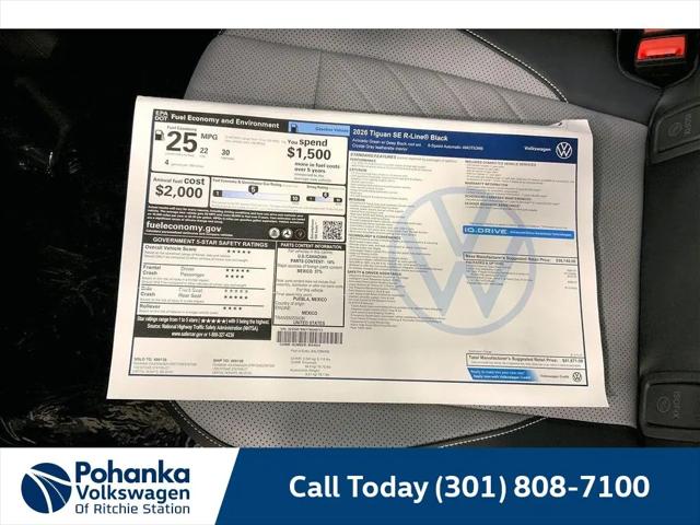 2026 Volkswagen Tiguan SE R-Line Black