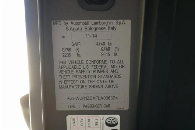 2015 Lamborghini Aventador LP700-4
