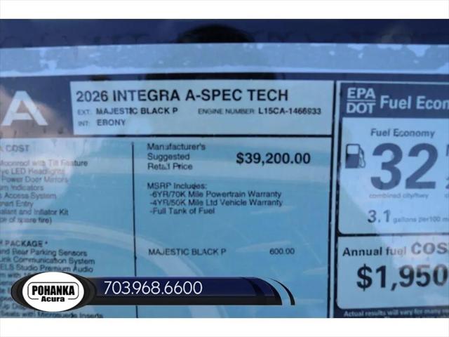 2026 Acura Integra FWD A-Spec with Technology