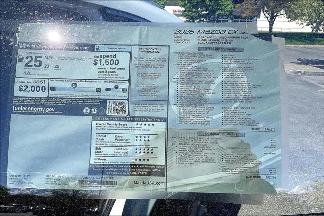 2026 Mazda X-90 3.3 Turbo Premium Plus