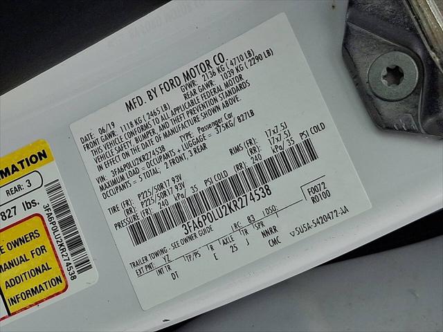 2019 Ford Fusion Hybrid SE