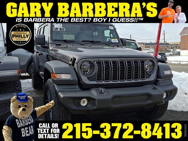 2026 Jeep Wrangler WRANGLER 4-DOOR SPORT S 2026 Jeep Wrangler WRANGLER 4-DOOR SPORT S