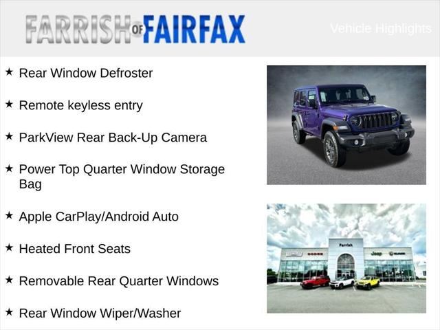 2026 Jeep Wrangler WRANGLER 4-DOOR SPORT S